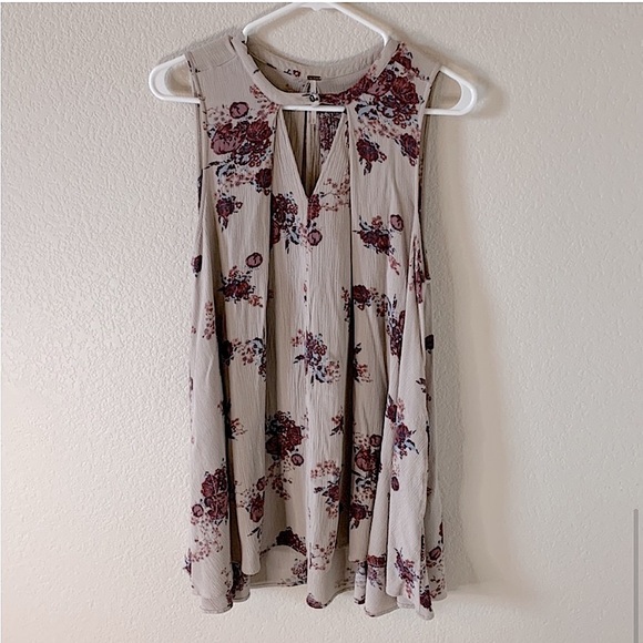 Free People Tree Swing Dress Washed Stone Combo - Picture 11 of 16